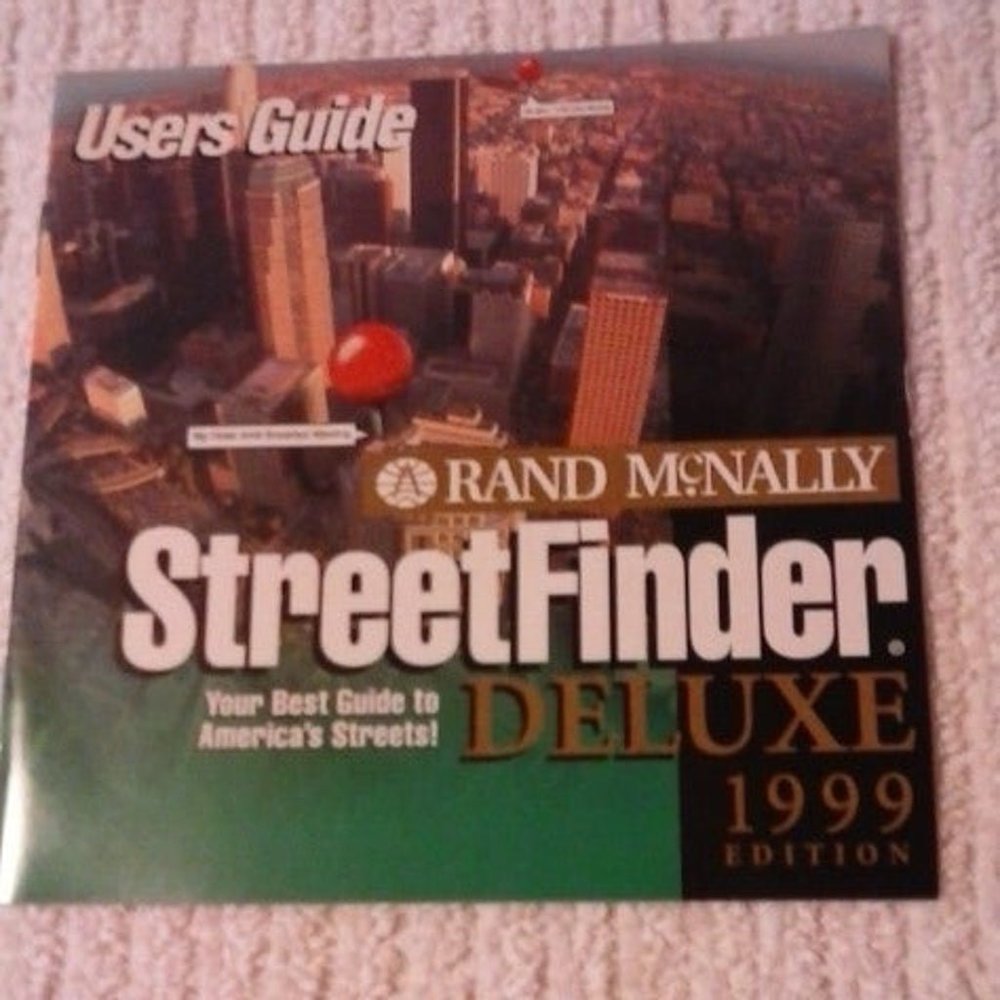 Street Finder Deluxe 1999 Rand McNally